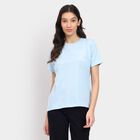 Ladies' Round Neck T-Shirt , हल्का नीला, small image number null