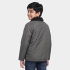 Boys Grey Bomber Jacket, Dark Grey, small