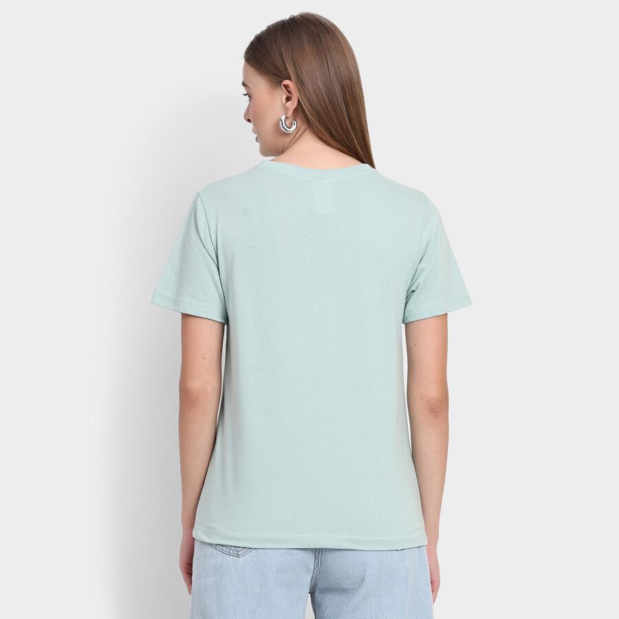 Ladies' Round Neck T-Shirt, Light Green, large image number null