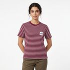 Women's Purple Cotton Round Neck Regular T-Shirt, Purple, small