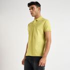 Men's 100% Cotton Collared Half Sleeves T-Shirt, हल्का हरा, small image number null