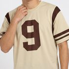 Men's Beige Round Neck Regular Drifit T-Shirt, Beige, small