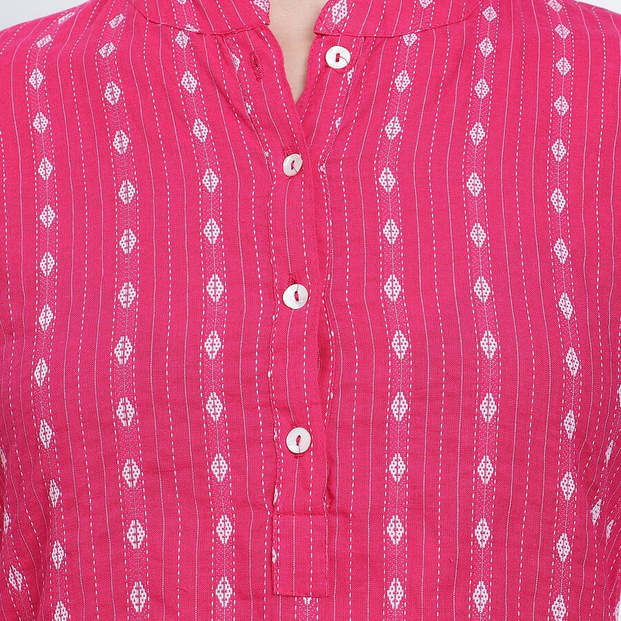 Ladies' Kurti, रानी (फ्यूशिया), large image number null