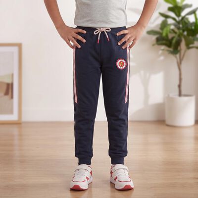 Boys Navy Blue Jogger Fit Side Tape Pyjama