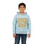 Boys Light Powder Blue Hoodie Neck Casual Sweatshirt, हल्का नीला, small image number null