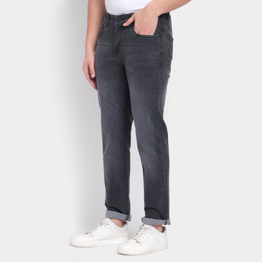 Men's Slim Fit Jeans, Dark Grey, large image number null