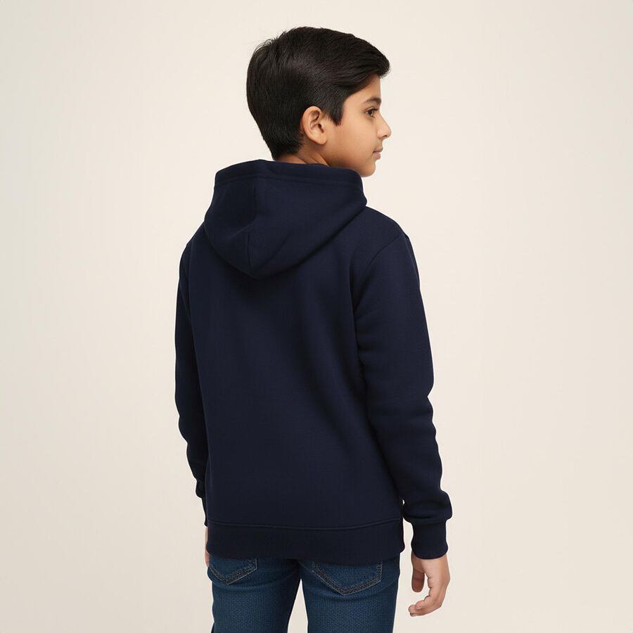 Boys' Sweatshirt, Navy Blue, large image number null