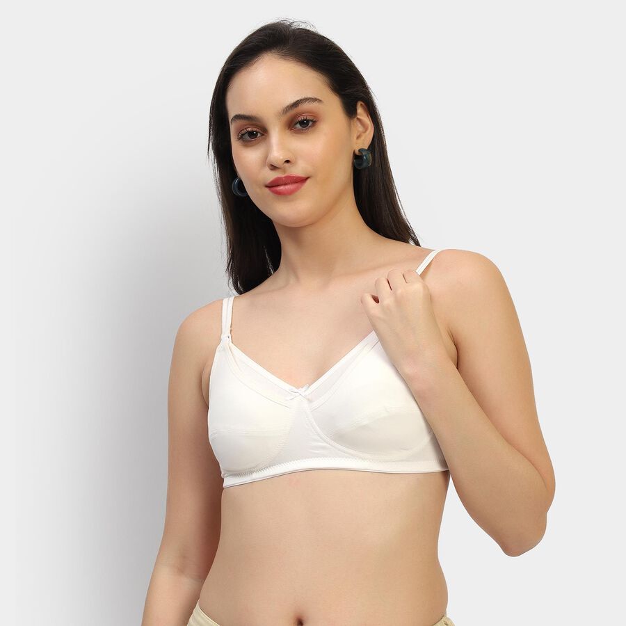 Ladies' Bra, सफ़ेद, large image number null
