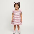 Infants' Pink and White Checkered Sleeveless Cotton Frock, हल्का गुलाबी, small image number null
