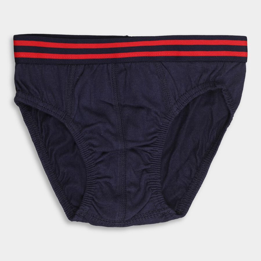 Boys' Cotton Brief, नेवी ब्लू, large image number null
