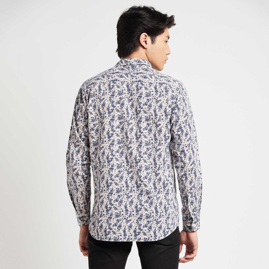 Cotton Printed Casual Shirt, Beige, large image number null