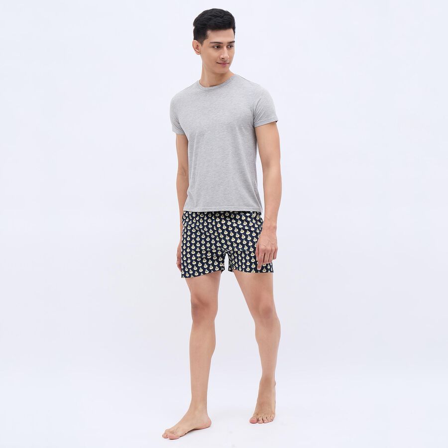 Men's 100% Cotton Boxers, नेवी ब्लू, large image number null