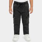 Boys' Dark Grey Relaxed Fit Cargo Jeans, Dark Grey, small
