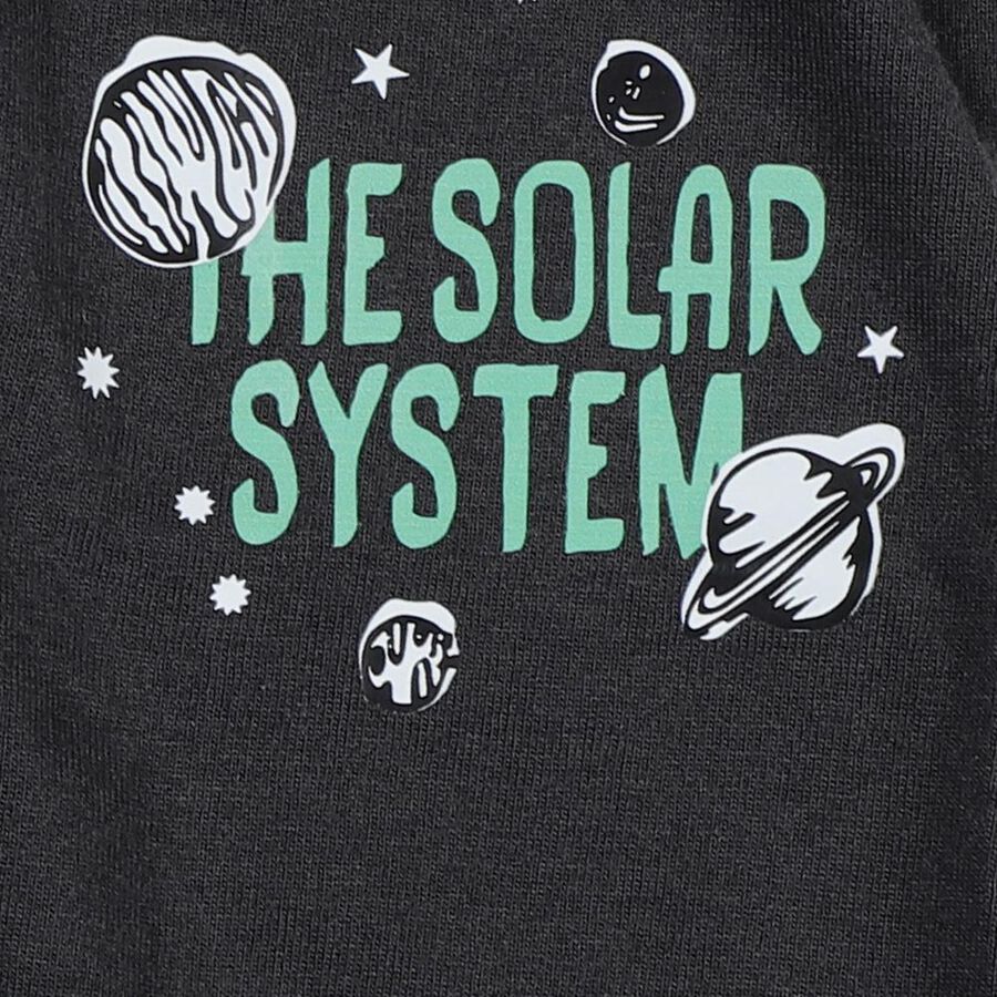 Boys' Pyjama, चारकोल, large