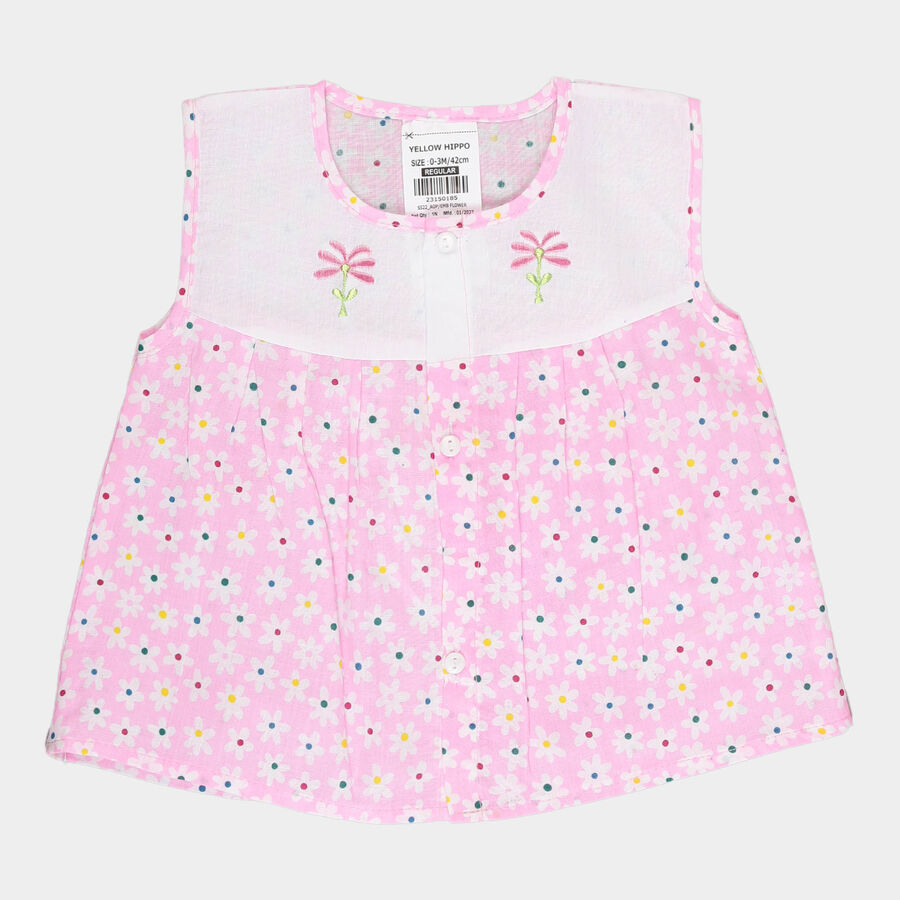 Infants Printed Shirt, Pink, large image number null