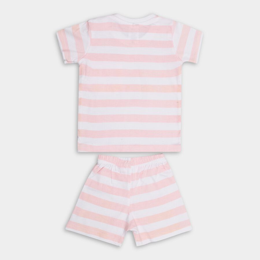 Infant Boys' 100% Cotton Baba Suit, हल्का गुलाबी, large image number null