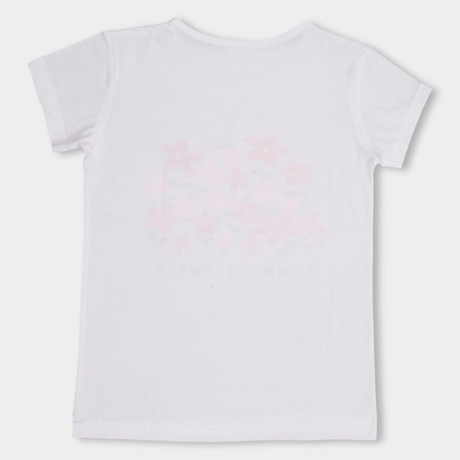 Girls' T-Shirt , सफ़ेद, large image number null