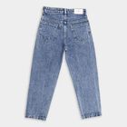 Girl's 100% Cotton Jeans, Mid Blue, small image number null