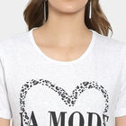 Round Neck T-Shirt, एक्रू मिश्रित, small image number null