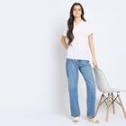 Ladies' 100% Cotton Polo T-Shirt, White, small