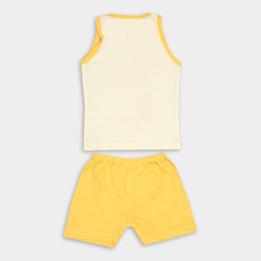 Infant Boy's Cotton Baba Suit, Yellow, large image number null