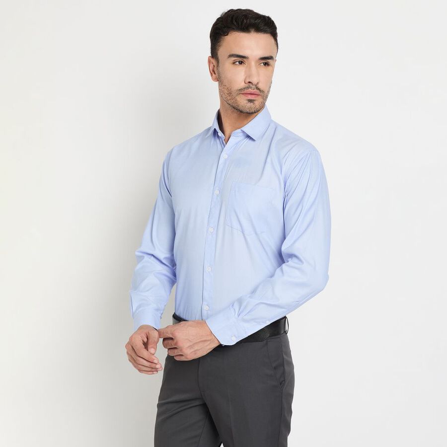 Men's Formal Shirt, Mid Blue, large image number null