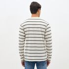 Men's Off-White Crew Neck Casual Full Sleeve T-Shirt, Off White, small image number null