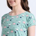 Ladies' Nighty , हल्का हरा, small image number null
