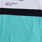 Boys' White Cotton Round Neck Color-Blocked Baba Suit, White, small image number null