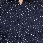 Cotton Casual Shirt, Navy Blue, small image number null