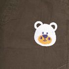 Infants Cotton Solid Trousers, Olive, small image number null
