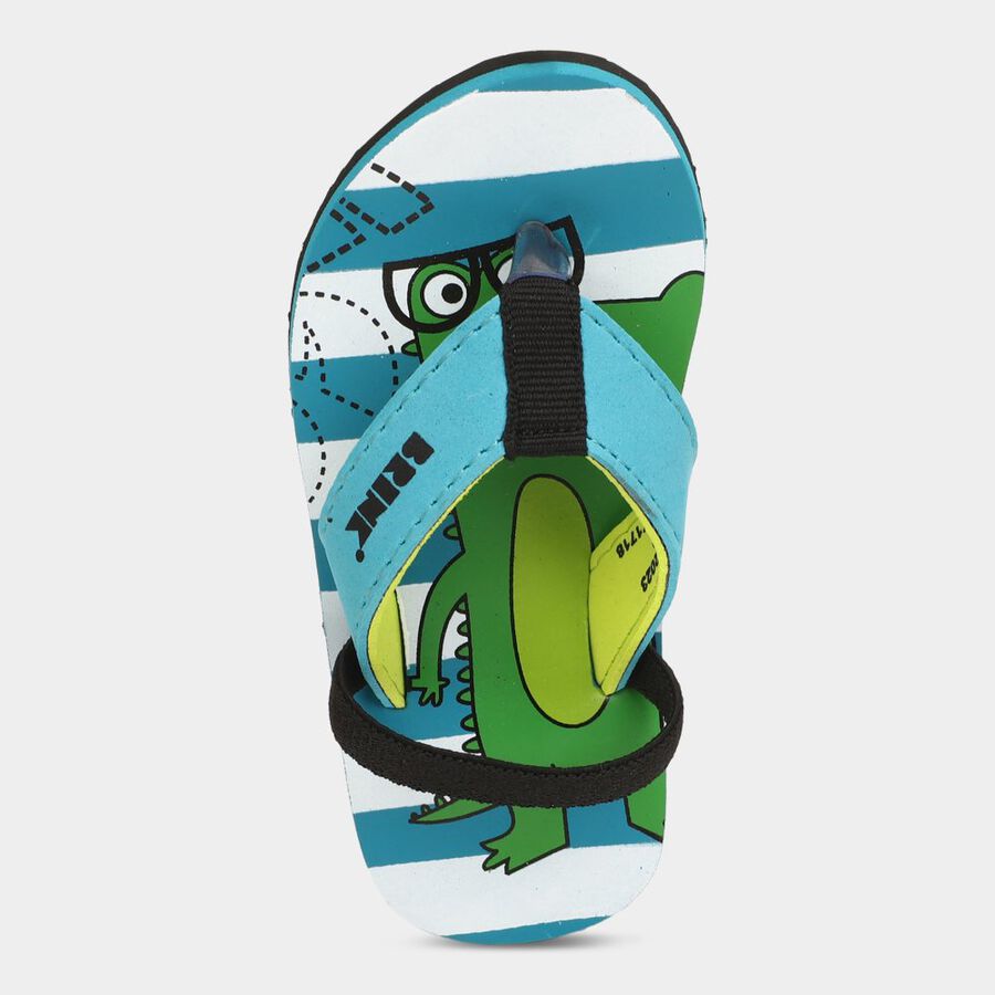 Kids Printed Slippers, फिरोज़ी, large image number null