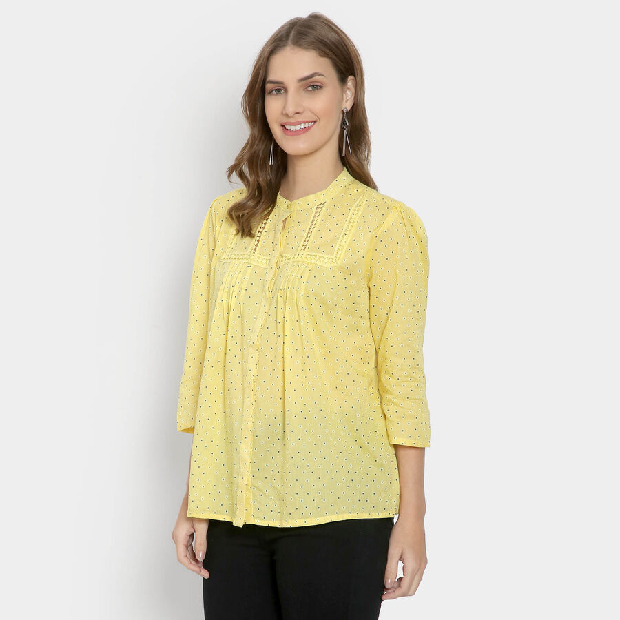 Cotton Shirt, Yellow, large image number null