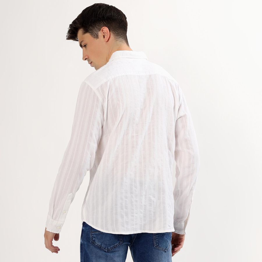 Men's Casual Shirt, White, large image number null