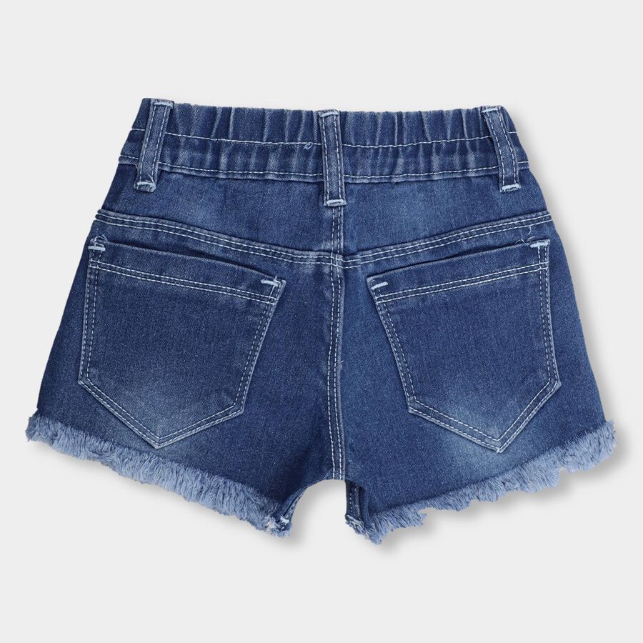 Girls' Shorts , Mid Blue, large image number null