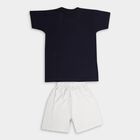 Boys Cotton Baba Suit, Navy Blue, small image number null
