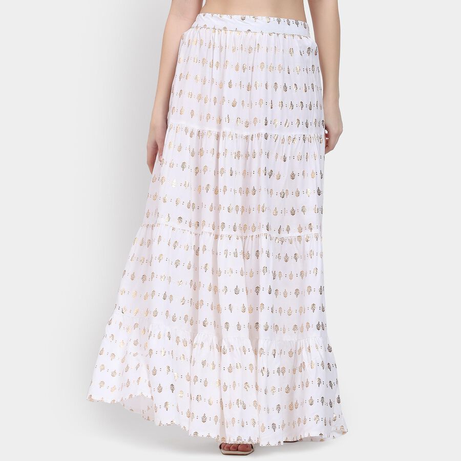 Ladies' Lehenga Skirt, Off White, large image number null