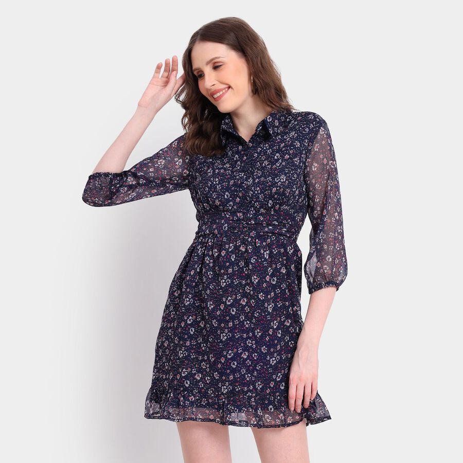 Ladies' Dress, नेवी ब्लू, large image number null