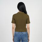Women's Olive Green Top, Olive, small