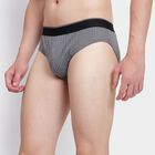 Men's 100% Cotton Briefs, Dark Grey, small image number null