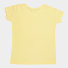 Girls Cotton T-Shirt, Yellow, small image number null