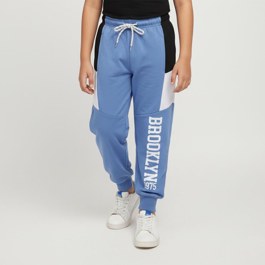 Boys' Winter Pyjama, मध्यम नीला, large image number null