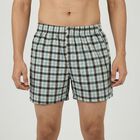 Men's White Regular Fit Solid Boxers, सफ़ेद, small