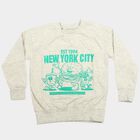 Boys Grey Crew Neck Graphic Print Sweatshirt, Melange Light Grey, small