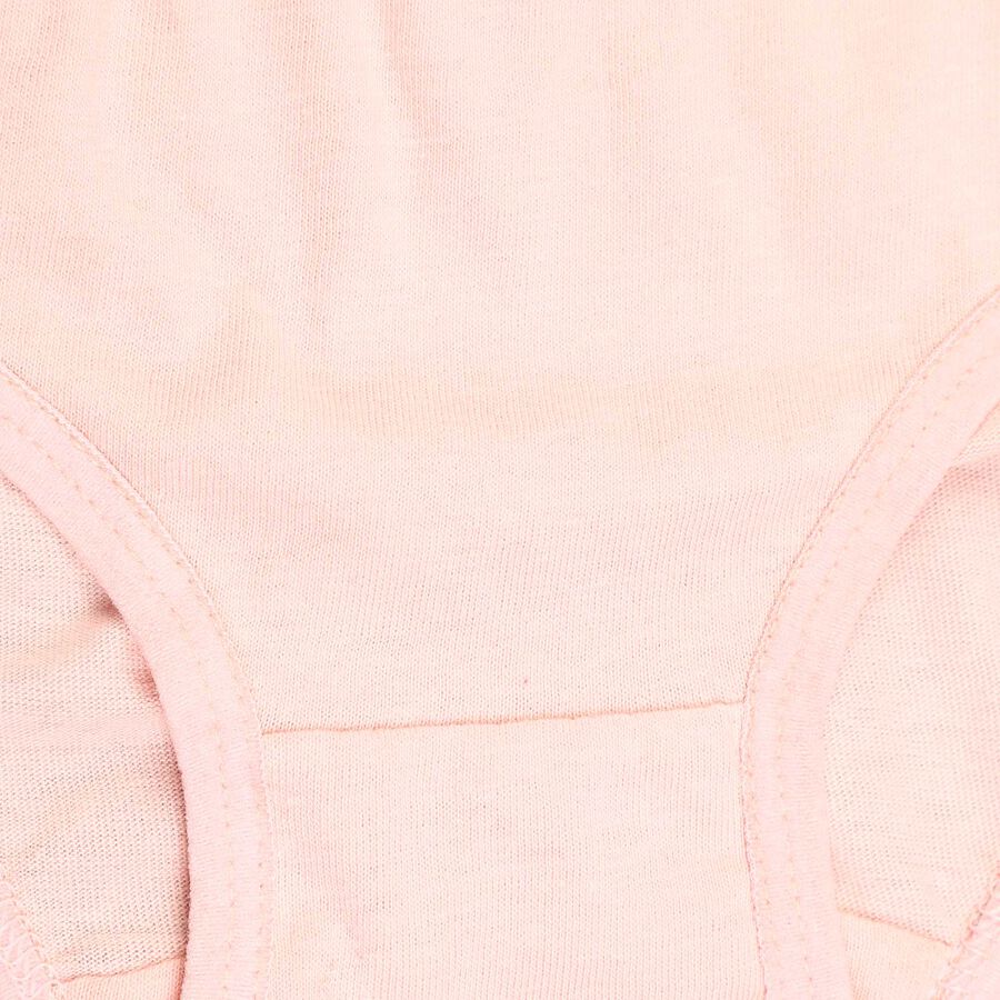 Girls Cotton Solid Panty, Pink, large image number null