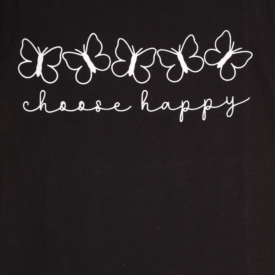 Girls' T-Shirt, Black, large image number null