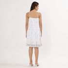 Women's Multicolor Empire Waist Sleeveless Dress, Off White, small image number null