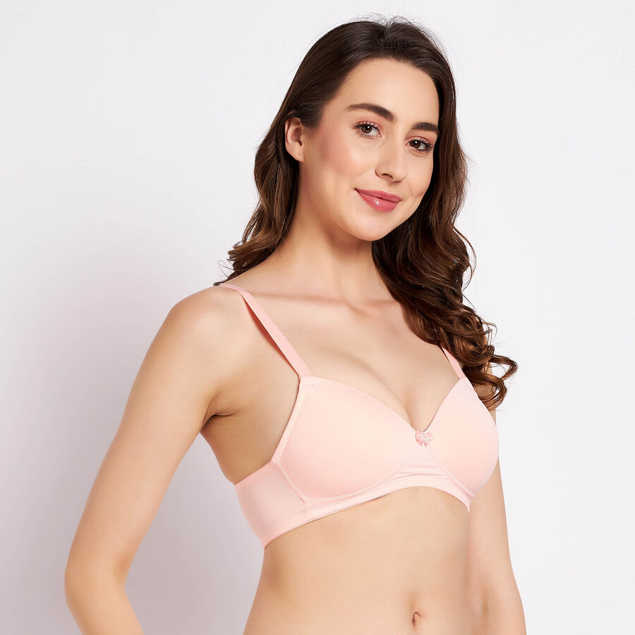 Solid Bra, पीच, large image number null