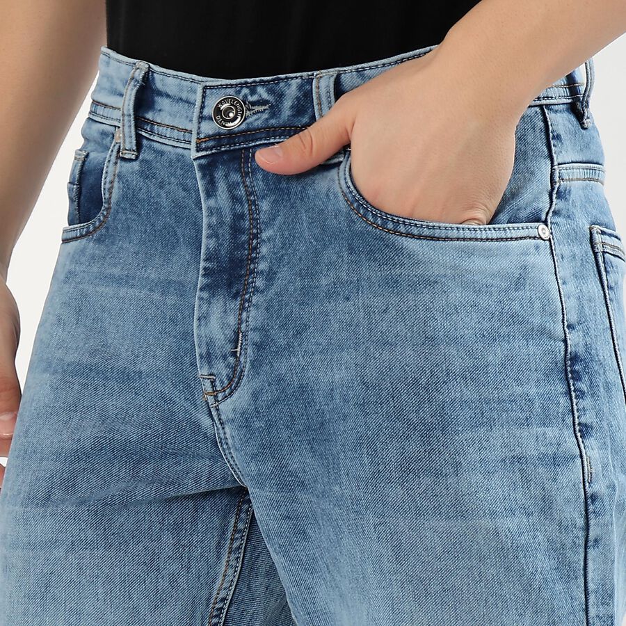 Men's Skinny Jeans, Mid Blue, large