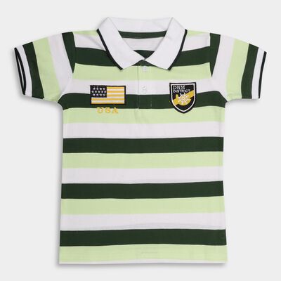 Boys' 100% Cotton Half Sleeves T-Shirt 